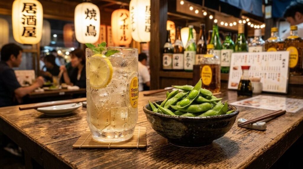 ダイエット中でも罪悪感なく飲めるハイボールと枝豆のセット
