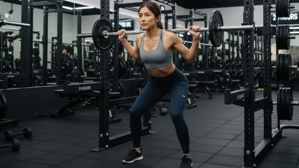 使い放題 ジム 初心者 女性 スクワット