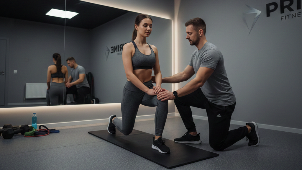 パーソナル トレーニング 初心者 女性 ランジ