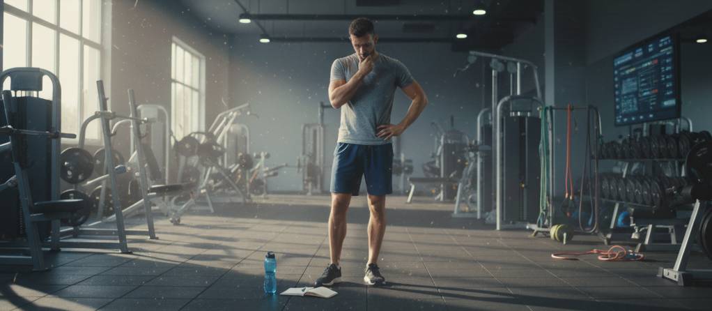 ジム 悩んでいる人 男性