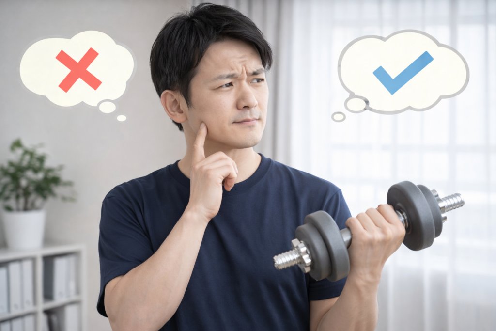 ダンベル 悩み 男性