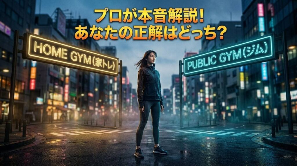 【完全版】家トレとジムどっち？初心者が失敗しない環境選び