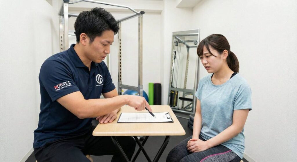 当日入会を強引に迫る要注意なパーソナルジムのイメージ