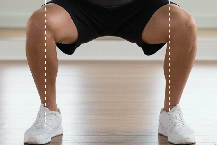 スクワット 正しいフォーム 手順 足幅